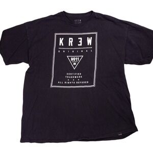 KR3W Graphic T-Shirt Mens XXL Black Good Skate Streetwear Short Sleeve Tee